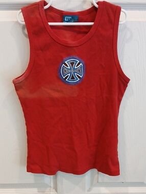 5/25 Red Girls' Tank Top with Logo - Kids Shirts & Tops